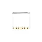 Artcraft AC5070SN Strata 1-Light 30W Satin Nickel LED Pendant