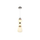 Artcraft AC5072SN Strata 1-Light 15W Satin Nickel LED Pendant