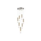 Artcraft AC5107BN Zara 7-Lights 168W Satin Nickel LED Pendant