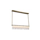 Artcraft AC6120LB Roselle 1-Light 27W Legacy Brass LED Pendant