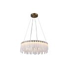 Artcraft AC6122LB Roselle 1-Light 54W Legacy Brass LED Pendant