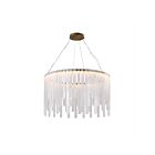 Artcraft AC6124LB Roselle 1-Light 65W Brushed Brass LED Chandelier