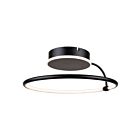 Artcraft AC6631BK Halo 25W Black Semi Flush Mount