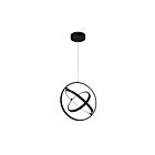 Artcraft Sienna AC6691BK Semi Gloss Black 30W Pendant