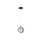 Artcraft Rose AC6734BK 4-Lights Black 30W Pendant