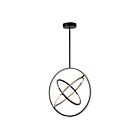 Artcraft Trilogy AC6741BB 75W Black LED Pendant