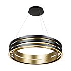 Artcraft Toledo AC6750BB 42W Black and Brushed Brass LED Cord Chandelier
