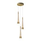 Artcraft Sunnyvale AC6823BR 24W Brushed Brass LED Cord Chandelier