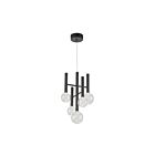 Artcraft AC6855BK Terra 5-Lights 20W Black LED Pendant