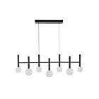 Artcraft AC6857BK Terra 7-Lights 28W Black LED Chandelier