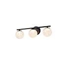 Artcraft AC6963BK Forma 3-Lights 54W Black LED Bathroom Vanity Light