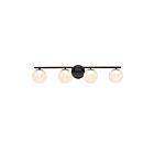 Artcraft AC6964BK Forma 4-Lights 96W Black LED Bathroom Vanity Light