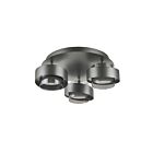 Artcraft AC6983GR Axis 3-Lights 22.5W Graphite LED Flush Mount