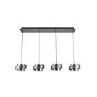 Artcraft AC6984GR Axis 4-Lights 40W Brushed Nicke LED Chandelier