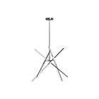Artcraft AC7709CH Stix 8-Lights Chrome LED Chandelier