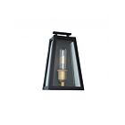 Artcraft  Charleston AC8107BK 1 Light Black Wall Light
