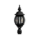 Artcraft Classico AC8363BK 3 Lights Rust 60W Outdoor Post Light