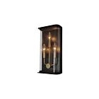 Artcraft AC8971BK Stonegate 3-Lights 120W Black Outdoor Wall Light