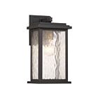 Artcraft AC9270BK Estate 100W Black and Brass Wall Sconce
