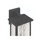 Artcraft AC9271BK Estate 120W Black and Brass Wall Sconce
