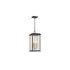 Artcraft AC9275BK Estate 180W Black and Brass Pendant
