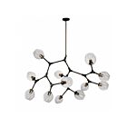 Artcraft Organic JA14022VB 12-Lights Vintage Brass 100W Chandelier