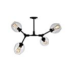 Artcraft Organic JA14024BK Black 100W Semi Flush Mount