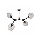 Artcraft Organic JA14024VB 4 Lights Vintage Brass 100W Semi Flush Mount