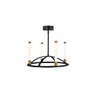 Artcraft Infiniti SC13088BB 8-Lights 56W Matte Black LED Chandelier
