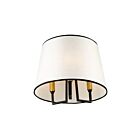 Artcraft Coco SC13344BK Gold, Black Flush Mount