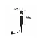 Artika 8BOL-C7LV-HD2BL 3W Matte Black Bollard Light