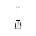 Artika CAR1L-SB 1 Light Black And Silver 40W Rod Pendant