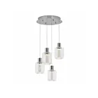 Artika Champagne Globe CHG4LS 4-Lights Silver 25W LED Pendant