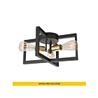 Artika FM-HLT 3-Lights Black And Gold 120W Holt Ceiling Light