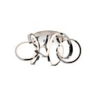 Artika FM-SR-CR Chrome Swirl LED Flush Mount