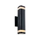 Artika Mettle NSBLES-ON Black 9W LED Outdoor Wall Light