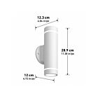 Artika OUT-C7LC-WT 25W Matte White Vanity Light