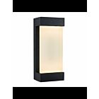 Artika Glacier OUT-GL-ONBL Bkack Aluminum 9.3W LED Outdoor Wall Light