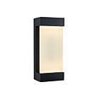 Artika Glacier OUT-GL-ONBL Bkack Aluminum 9.3W LED Outdoor Wall Light