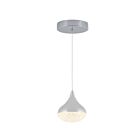 Artika Glitzer PDT-1GL-RN 1-Light Chrome 6.5W LED Pendant
