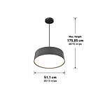 Artika PDT-GVC-HD2BL Groove 27W Black Pendant