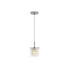 Artika PDT1-CCG9-CR 1-Light Chrome 6W Crystal Cube Pendant