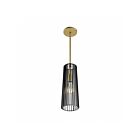 Artika PDT1-GSB-HD2BG Gatsby 1-Light 10W Gold and Black Pendant 