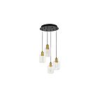 Artika Champagne Globe PDT4-CG 4-Lights Black 26W LED Pendant