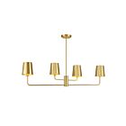 Savoy House M100127NB 4-Lights 240W Natural Brass Chandelier