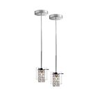 Bazz pr3811el Glam 2-lights 40w Chrome Rod Pendant (Pack-2)