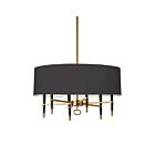 Dainolite LAN-246C-VB-BK Langford 6-Lights 360W Vintage Bronze Incandescent Chandelier