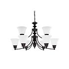 Nuvo Lighting Empire 60-3171 9-Light Mahogany Bronze Chandelier