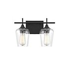 Savoy House Essentials 8-4030-2-BK Octave 2-Lights 120W Black Vanity Light Fixture