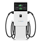 Breez EV BEV-L3-C40-25-PPM Dual 40KW Compact Dcfc 25 Ft Pedestal Mount Cable/Ccs1 W/ Pos